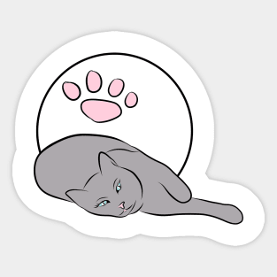 Paw of a cat Sticker